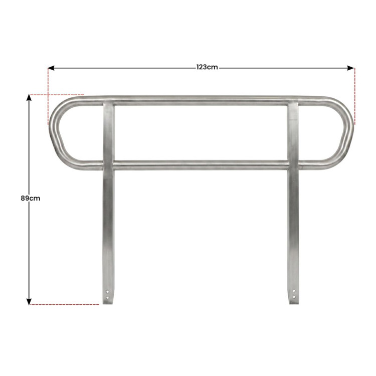 Kartrite Aluminium Safety Handrails for Kartrite 4ft Wheelchair Ramp image 4