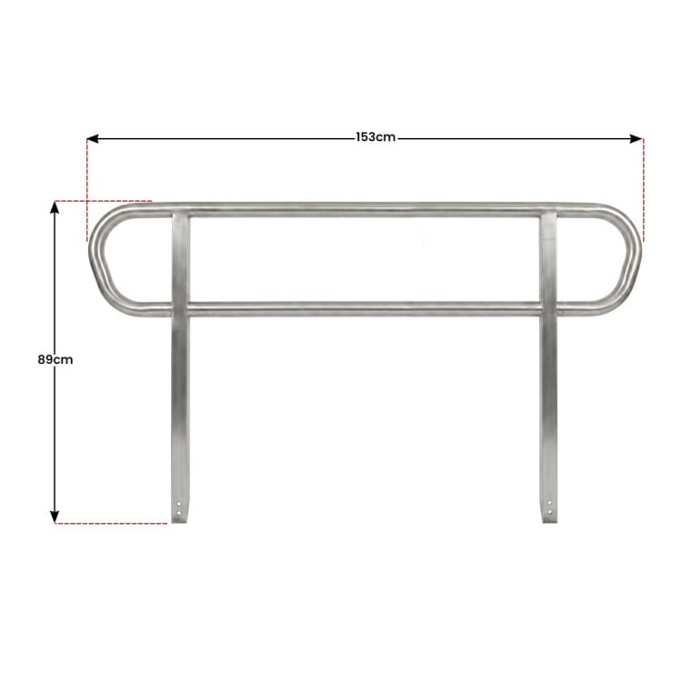 Kartrite Aluminium Safety Handrails for Kartrite 5ft Wheelchair Ramp image 5