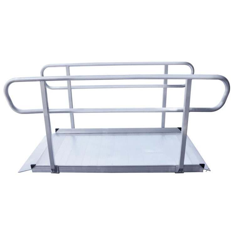 Kartrite 6ft Aluminium Wheelchair Ramp with Handrails 386kg Capacity 72cm Width image 6