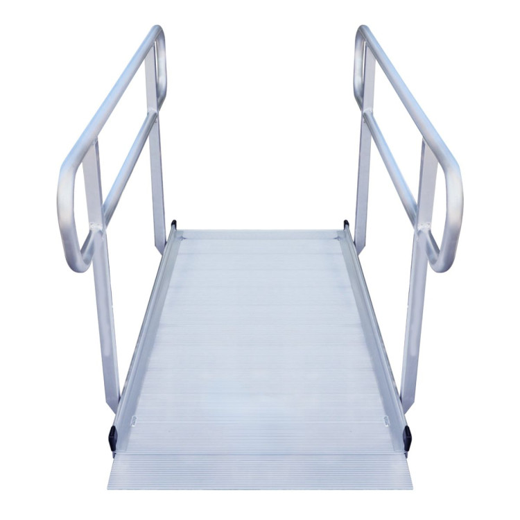 Kartrite 6ft Aluminium Wheelchair Ramp with Handrails 386kg Capacity 72cm Width image 7