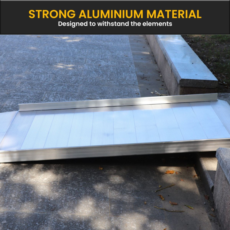 Kartrite 6ft Portable Aluminium Mobility Threshold Access Wheelchair Ramp image 7