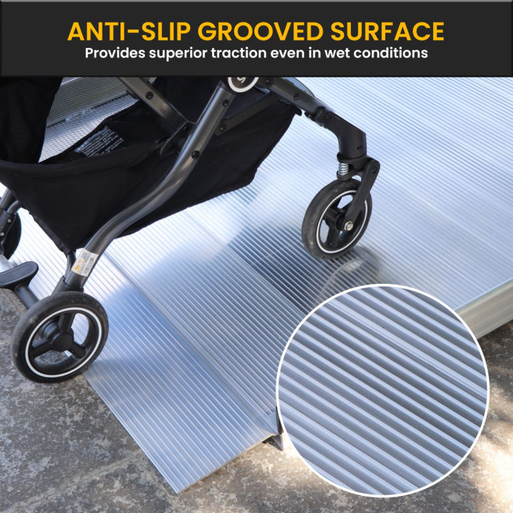 Kartrite 6ft Portable Aluminium Mobility Threshold Access Wheelchair Ramp image 9
