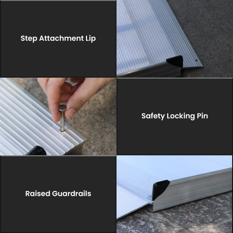 Kartrite 6ft Portable Aluminium Mobility Threshold Access Wheelchair Ramp image 10