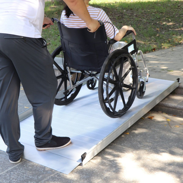 Kartrite 6ft Portable Aluminium Mobility Threshold Access Wheelchair Ramp image 11