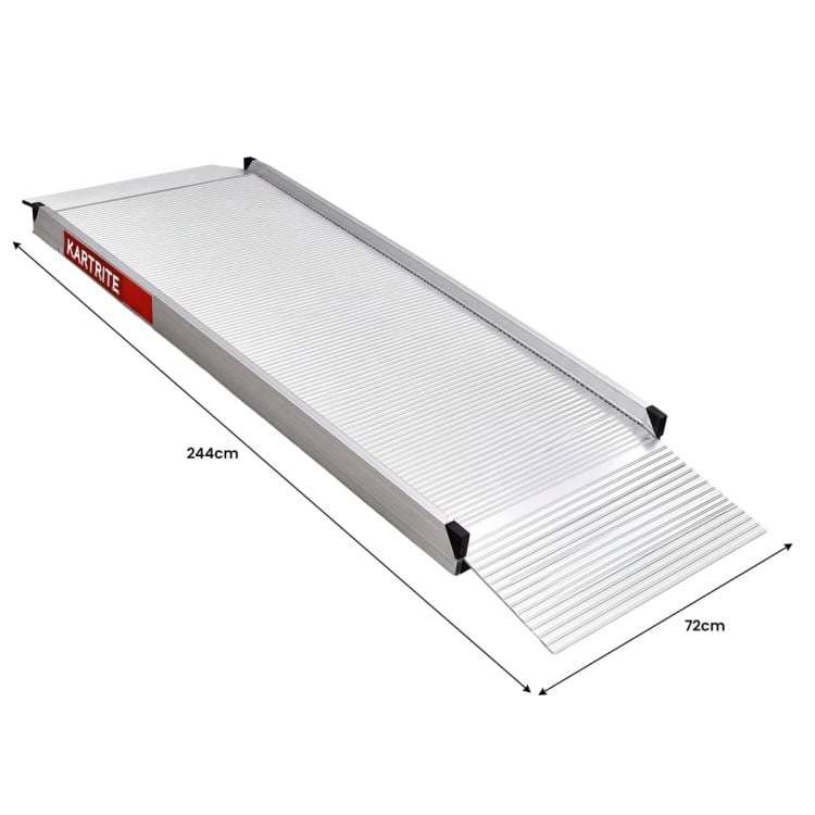 Kartrite 8ft Aluminium Wheelchair Ramp 380kg Capacity 72cm Width image 3