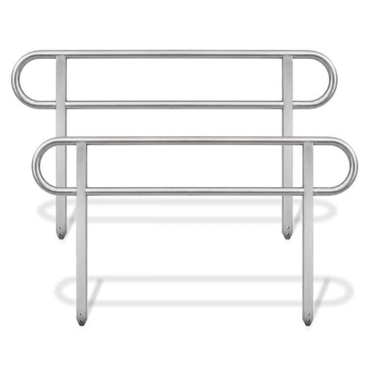 Kartrite Aluminium Safety Handrails for 8ft Wheelchair Ramp Rustproof Support Side Rails for Mobility Scooter Walker image 6