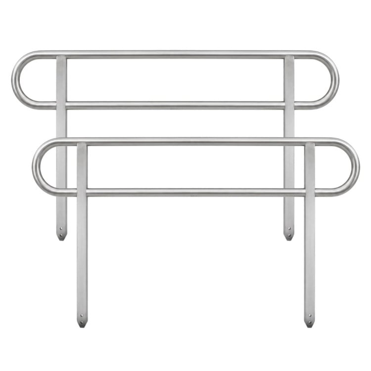Kartrite Aluminium Safety Handrails for 8ft Wheelchair Ramp Rustproof Support Side Rails for Mobility Scooter Walker image 3