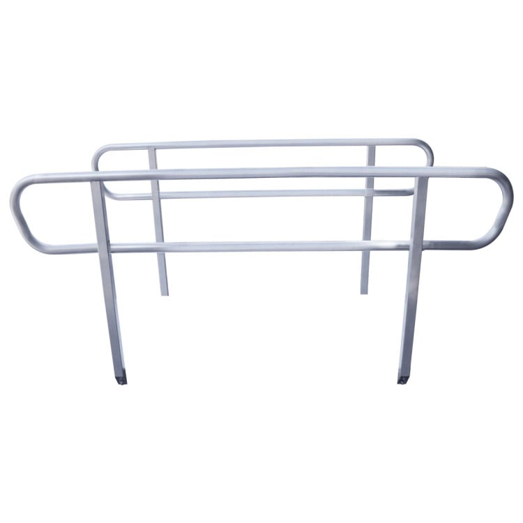 Kartrite Aluminium Safety Handrails for 6ft Wheelchair Ramp - Rust Free Outdoor Support Side Rails for Mobility image 5