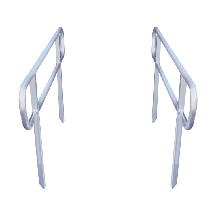 Kartrite Aluminium Safety Handrails for 6ft Wheelchair Ramp - Rust Free Outdoor Support Side Rails for Mobility image 6