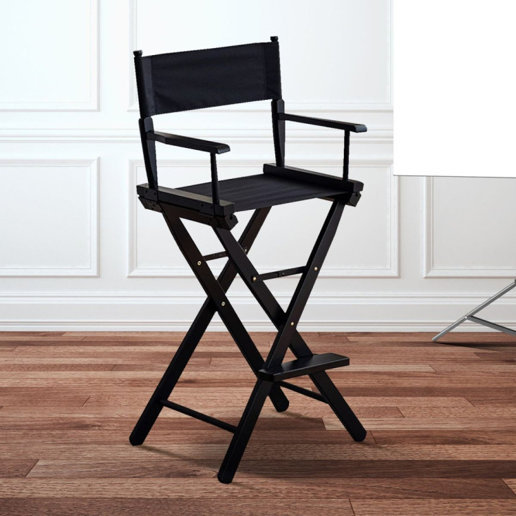 Sarantino Tall Directors Chair - Black image 8