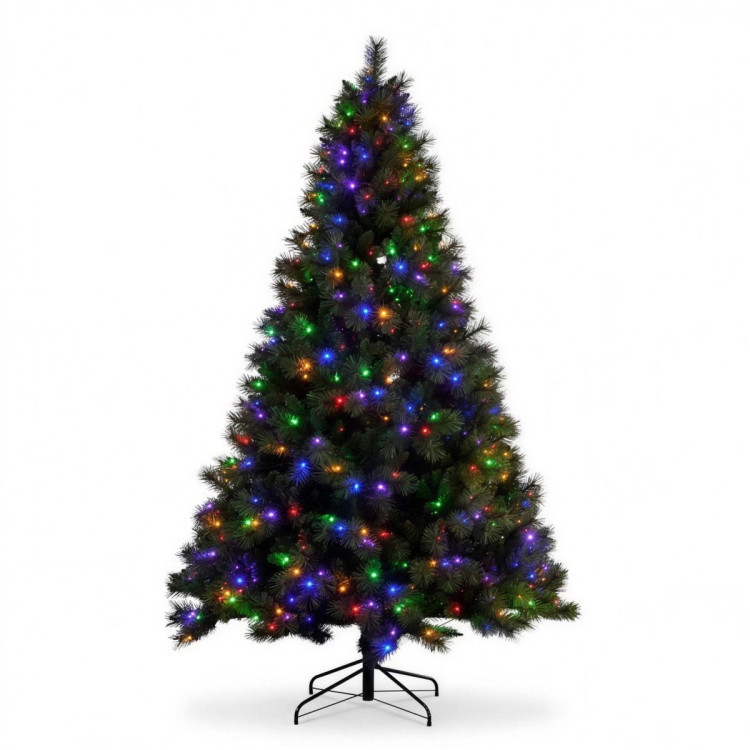 Christabelle 1.8m 6ft Grand Sierra Christmas Tree Pre Lit Multi Function LED Memory Wire Artificial Indoor Xmas Decor