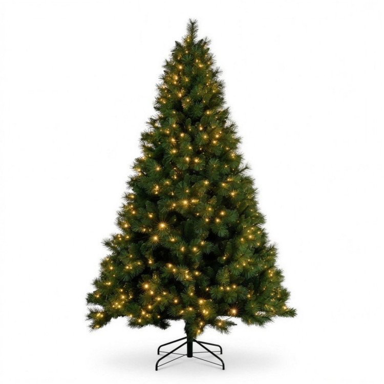 Christabelle 2.3m 7.5ft Grand Sierra Christmas Tree Pre Lit Multi Function LED Memory Wire Artificial Indoor Xmas Decor image 11