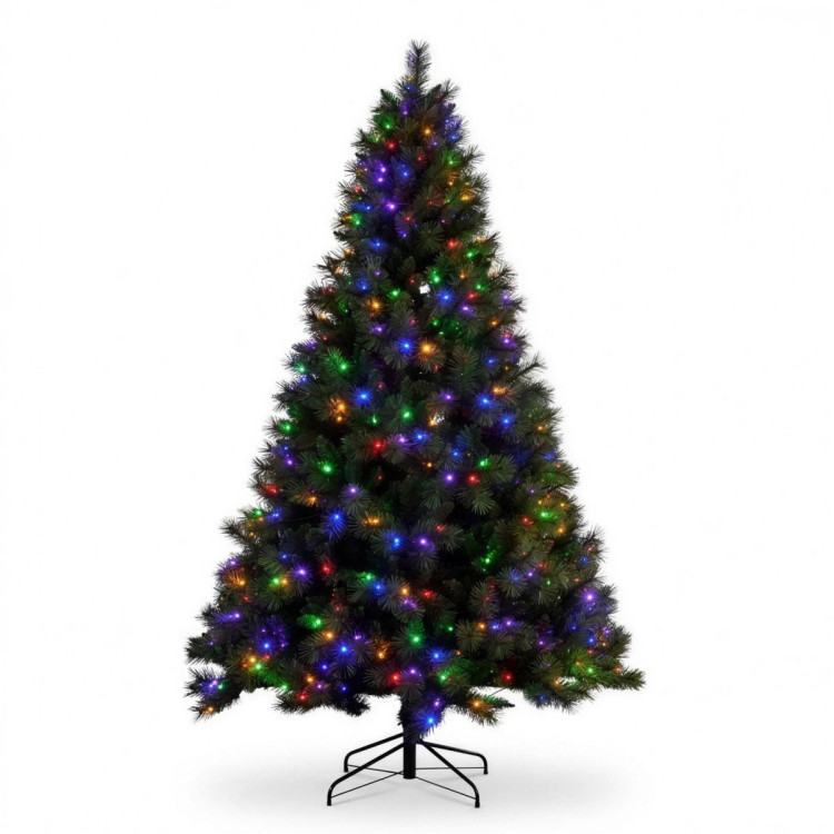 Christabelle 2.3m 7.5ft Grand Sierra Christmas Tree Pre Lit Multi Function LED Memory Wire Artificial Indoor Xmas Decor