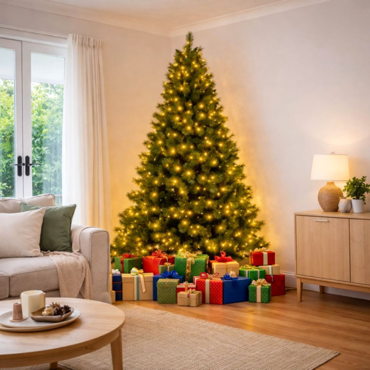 Christabelle 2.3m 7.5ft Grand Sierra Christmas Tree Pre Lit Multi Function LED Memory Wire Artificial Indoor Xmas Decor image 13