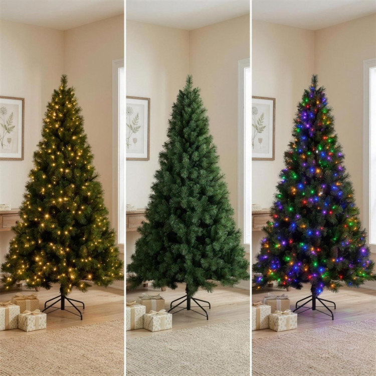 Christabelle 2.7m 9ft Grand Sierra Christmas Tree Pre Lit Multi Function LED Memory Wire Artificial Indoor Xmas Decor image 6