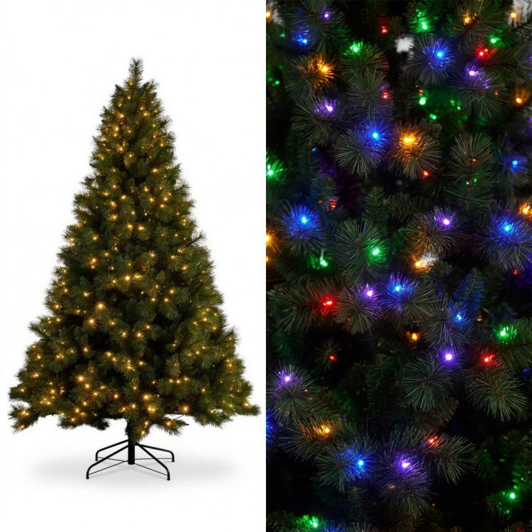 Christabelle 2.7m 9ft Grand Sierra Christmas Tree Pre Lit Multi Function LED Memory Wire Artificial Indoor Xmas Decor image 11