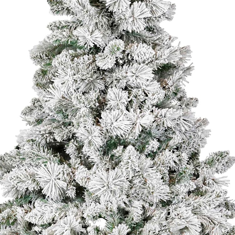 Christabelle 2.3m 7.5ft Snowy Dorset Pine Christmas Tree Pre Lit Multi Function LED Lightly Flocked Artificial Xmas Decor image 15