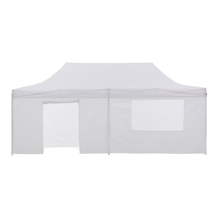 Wallaroo 3x6m Pop Up Gazebo Marquee Outdoor Party Tent Folding Canopy Shelter with 5 Walls and Carry Bag White image 4