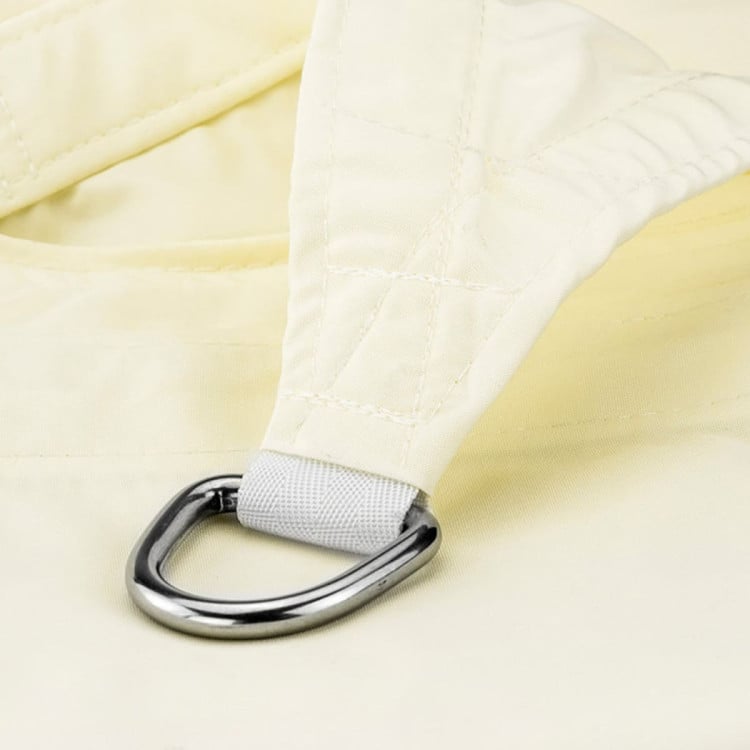 Wallaroo Waterproof 160GSM Outdoor Sun Shade Sail Canopy Cream 2 x 2.5m image 6