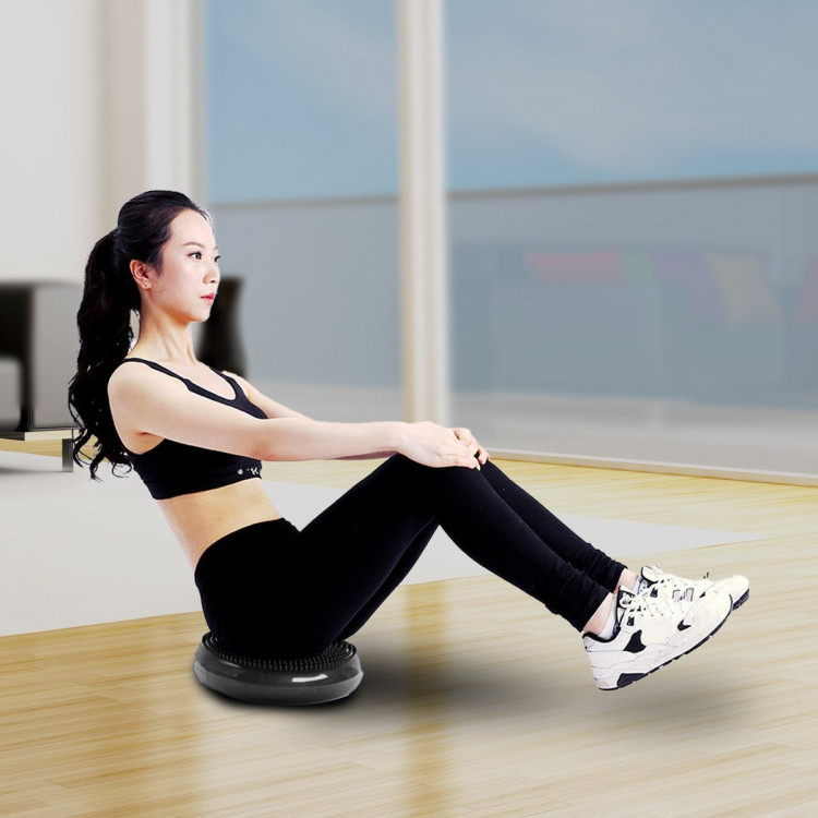 Powertrain Yoga Stability Disc Home Gym Pilate Balance Trainer Black image 12