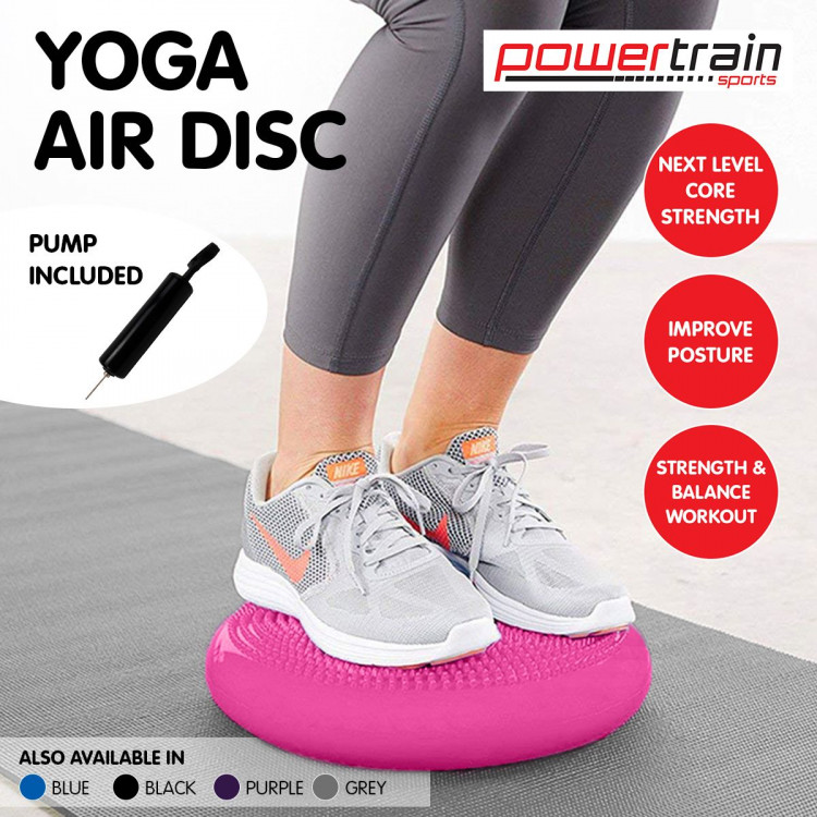 Powertrain Yoga Stability Disc Home Gym Pilate Balance Trainer Pink image 11