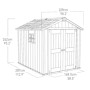 Keter Outdoor Garden Storage Shed - Oakland 759 thumbnail 5
