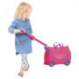 Kiddicare Bon Voyage Kids Ride On Suitcase Luggage Pink thumbnail 5