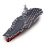 Sluban B1188 Model Kit 1:450 Aircraft Carrier Fujian Type 003 Chinese PLAN Warship Navy Vessel Boat Blocks DIY Set Toy thumbnail 1