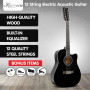 Karrera 12-String Acoustic Guitar with EQ - Black thumbnail 9