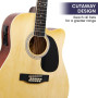 Karrera 12-String Acoustic Guitar with EQ - Natural thumbnail 4