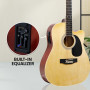 Karrera 12-String Acoustic Guitar with EQ - Natural thumbnail 6