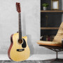 Karrera 12-String Acoustic Guitar with EQ - Natural thumbnail 8