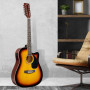 Karrera Acoustic Guitar 12-String with EQ - Sunburst thumbnail 8