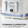 Morphy Richards Illumination 4 Slice 1800W Toaster - White thumbnail 4