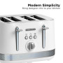 Morphy Richards Illumination 4 Slice 1800W Toaster - White thumbnail 7