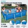 Intex 28270AU Above Ground Rectangular Swimming Pool 2.2m x 1.5m thumbnail 2