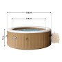Intex PureSpa Bubble Massage Inflatable Hot Tub - 4-Person thumbnail 3