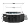 Intex PureSpa Jet and Bubble Deluxe 4-Person Inflatable Hot Tub - Onyx Black thumbnail 3