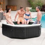 Intex PureSpa Jet and Bubble Deluxe 4-Person Inflatable Hot Tub - Onyx Black thumbnail 7