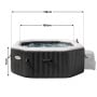 Intex PureSpa Jet Bubble Deluxe 6-Person Inflatable Hot Tub Onyx Black thumbnail 3