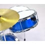 Children's 4pc Drum Kit - Blue thumbnail 4