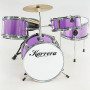 Karrera Childrens 4pc Drum Kit - Purple thumbnail 4