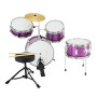 Karrera Childrens 4pc Drum Kit - Purple thumbnail 4