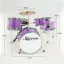 Karrera Childrens 4pc Drum Kit - Purple thumbnail 6