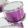 Karrera Childrens 4pc Drum Kit - Purple thumbnail 6