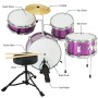 Karrera Childrens 4pc Drum Kit - Purple thumbnail 8