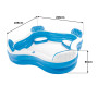 Intex Swim Center Square Inflatable Family Lounge Pool thumbnail 3