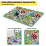 Rollmatz Race Track Baby Kids Play Floor Mat 200cm x 120cm thumbnail 4