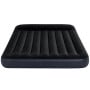Intex Dura-Beam Classic Inflatable Queen Airbed Mattress with Pillow Rest Black thumbnail 5