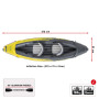 Intex Explorer K2 Inflatable Kayak Canoe 68307NP thumbnail 10
